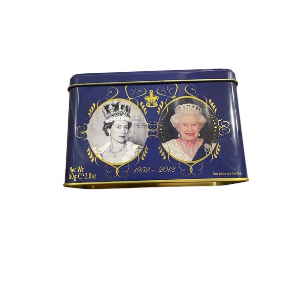 Queen Elizabeth the 2nd Diamond Jubilee 1952-2012 tea tin never opened - Picture 1 of 5